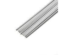 Hasaller Lot de 10 tiges de soudure en aluminium de 2 mm à basse température pour brasage en alliage de scooter, construction navale, réparation sans flux nécessaire, argent, longueur 500 mm (50 cm x