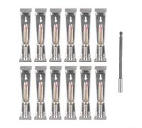 Hasaller Lot de 12 crochets de gouttière à vis de 12,7 cm avec vis pré-insérées - Cintres de gouttière robustes à profil bas pour réparation de gouttières en aluminium - Pour réparation de gouttières