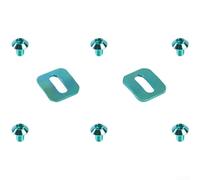 Hasaller Lot de 2 crampons de pédale de vélo avec vis en alliage Ti pour Time lclic M5 x 11 mm Plaques de chaussures de vélo de route Pièces de rechange Multicolore 2,3 x 2 cm (vert)