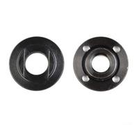 Hasaller Lot de 2 écrous à bride - Filetage pour M14 - Pour meuleuse d'angle de rechange - Écrous à bride intérieure et extérieure - Pour filetage de broche de 14 mm