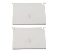 Hasaller Lot de 2 volets d'écumoire de rechange pour piscines hors sol - Ensemble de porte de déflecteur de déflecteur pour S1 120 x 145 mm en plastique ABS blanc