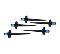 Hasaller Lot de 30 émetteurs d'irrigation goutte à goutte avec piquet pour tube de 6,35 mm, système d'arrosage réglable à 360 degrés pour pots de jardin, sacs de culture, arbres (type F)