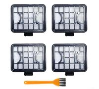 Hasaller Lot de 4 filtres de rechange pour aspirateur sans fil Bosch GAS 18V-1 GAS18V-02 avec 4 filtres et 1 brosse de nettoyage
