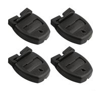 Hasaller Lot de 4 loquets de réparation pour couverture de spa avec 4 verrous avec clés pour sangles - Clip en plastique de rechange pour couvertures de piscine hors sol - Noir