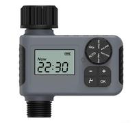 Hasaller Minuteur d'arrosage intelligent automatique avec écran LCD, programme d'arrosage programmable de 1 min à 240 heures, double filetage NH3/4 et BSP3/4 pour pelouse Y (NH 3/4)