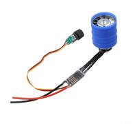 Hasaller Moteur à courant continu sans balais haute vitesse 12 V basse tension Turbofan en métal avec bobine de cuivre pur boîtier en alliage de zinc Roulements à billes importés et pales de