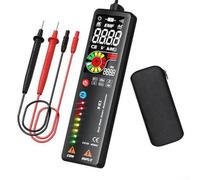 Hasaller Multimètre intelligent avec écran LCD couleur et détection de tension sans contact pour inspection électrique Modèle S1CL Noir 500 V AC/DC Résistance 10 MΩ Fréquence 1000 Hz Comprend