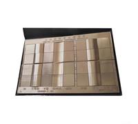 Hasaller Outil de comparaison de la rugosité des surfaces métalliques pour la production industrielle, usinage, contrôle de la qualité, jauge d'inspection, meulage à la main, Ra0,012-0,1um, alliage