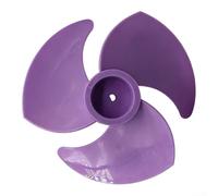 Hasaller Pales de turbine à 3 feuilles de 180 mm pour ventilateurs de sol à circulation d'air avec trou en forme de D en PVC - Accessoire de refroidissement silencieux - Couleur blanche (violet)