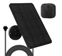 Hasaller Panneau solaire 4 W pour caméra Blink Outdoor 4 (4e génération), silicone monocristallin avec support réglable à 360°, alimentation étanche IP65 pour une utilisation par tous les temps, noir