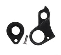 Hasaller Patte de dérailleur arrière de vélo en alliage d'aluminium CNC pour modèles Cube Stereo 120 140 160 et autres cadres de VTT Cube Noir avec écrou et boulon