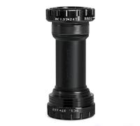 Hasaller Pédalier de vélo 1,37 x 24T en alliage d'aluminium et nylon pour 68-73 mm Shell Road and Mountain Bike Smooth Power Transfer Design léger Modèle BB51 Noir