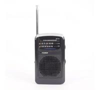 Hasaller Petite radio de poche portable à piles AM FM Radio numérique Tuning Ra-dio Vintage Pocket Ra-dio Radio double bande pour voyage, activités de plein air, utilisation Emer-gency (noir)