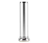 Hasaller Pieds réglables en alliage d'aluminium pour canapé, lit, armoire, bureau avec coussinets antidérapants, hauteur 10 cm à 30 cm, finition argentée (30 cm)