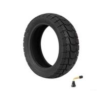 Hasaller Pneu sans chambre à air 10 x 2,75-6,5 avec motif de bouclier en caoutchouc épais pour trottinette électrique Hiloop 25,4 cm - Pneu de rechange noir résistant à l'usure (B noir)