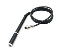 Hasaller Poignée de fer à souder corps en métal connecteur 4 broches pour élément chauffant série T12 952 942 946 951 Entrée 220 V Prise ergonomique Noir Connecteur aéronautique pour soudure