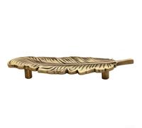 Hasaller Poignées d'armoire en cuivre avec plume de cuivre 155 mm de long et 96 mm d'espacement des trous pour armoire, placard de cuisine, meubles, bronze antique, matériel de décoration d'intérieur