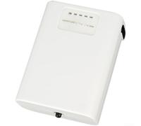 Hasaller Pompe à oxygène silencieuse et rechargeable pour aquarium de pêche à la carpe, aérateur, portable, alimentée par piles, plastique ABS, fonctionnement silencieux, blanc, 16,5 x 9 x 6,5 cm