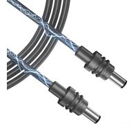 Hasaller Prise de chargeur de voiture 20 V 2 A avec QC-3.0 et Type-C pour cordon d'alimentation Starlink Mi-ni DC 12 V 24 V Entrée 60 W Câble Boost avec affichage numérique Noir Longueur 2 m (QC 3.0)