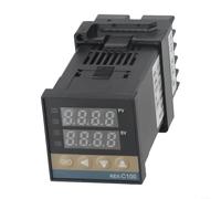 Hasaller REX-C100 Contrôleur de température numérique intelligent avec sortie de relais de contrôle PID pour capteur de type K 0-400 C AC100-240 V Thermostat industriel pour sèche-linge