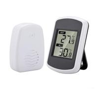 Hasaller Stations météo avec capteur extérieur sans fil pour intérieur et extérieur - Thermomètre hygromètre sans fil - Moniteur de température et d'humidité avec prévisions météo numériques pour la