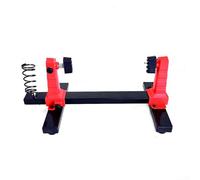 Hasaller Support de carte de circuit imprimé réglable avec rotation à 360 degrés pour travaux de soudure et dessoudage, base en métal et matériaux résistants au feu rouge