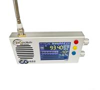Hasaller TEF6686 Récepteur radio FM HF LW avec écran LCD de 3,2" Coque en alliage d'aluminium Batterie 7000 mAh Haut-parleur intégré Antenne télescopique pour intérieur et extérieur