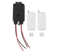 Hasaller Télécommande sans fil DC 8-80 V 30 A IP65 étanche longue portée pour ventilateurs, lumières, pompes, fermes, usines, bureaux, écoénergétiques ABS noir (B)