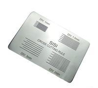 Hasaller Testeur de rayures - 100 grilles - Outil d'évaluation de la durabilité du revêtement en acier inoxydable avec longueurs de rayures de 20 à 35 mm et espacement de 1/1,5/2/3 mm pour placage de