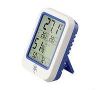 Hasaller Thermomètre hygromètre numérique avec grand écran LCD, moniteur de température et d'humidité max min pour intérieur, maison, bureau, chambre à coucher, montage mural ou de table, blanc