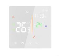 Hasaller Thermostat programmable pour Tuya Smart Home avec télécommande WiFi, écran tactile pour chauffage électrique au sol et chaudière en blanc ou noir (chauffage de l'eau/chaudière blanc 3 A)