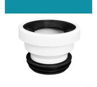 Hasaller Tuyau de raccordement de WC, buses de toilettes en PVC, design droit ou excentrique, options décalées, joint en caoutchouc, connecteur de système d'égout de salle de bain (A), 1227800943