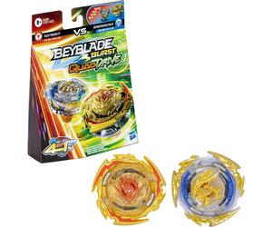 Hasbro 2 toupies Beyblade Burst Quad Drive - Decay Perseus P7 VS Destruction Belfyre B7
