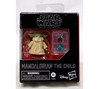 Star Wars The Mandalorian - Pack de 2 Figurines Baby Bounties The Child Bébé Yoda de 5,5 cm - Buvant sa Soupe et dans sa Couverture
