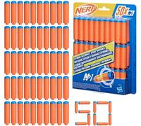 Nerf N Series, Recharge de 50 Fléchettes N1, Fléchettes en Mousse Compatibles avec Les Blasters Nerf N Series, Jouet pour Enfants et Familles, Dès 8 Ans
