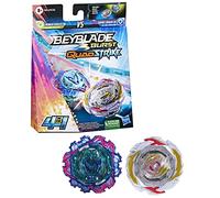 Hasbro Beyblade Burst QuadStrike Dual Pack, Pack de 2 toupies de compétition Gambit Dragon D8 et Ambush Achilles A8