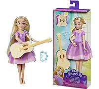 Hasbro Disney Prinzessin- Princesse Aventures décontractées-Raiponce Poupée et Guitare changeantes de Couleur-A partir de 3 Ans, F3379EU6, Multicolore