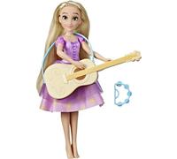 Hasbro Disney Prinzessin- Princesse Aventures décontractées-Raiponce Poupée et Guitare changeantes de Couleur-A partir de 3 Ans, F3379EU6, Multicolore
