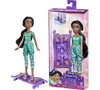 Hasbro Disney Prinzessin Princesse Aventures Quotidiennes - Jasmine et Son Tapis Magique - avec Roues Qui tournent - A partir de 3 Ans