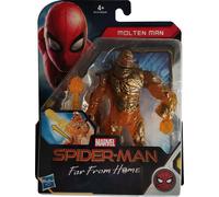 Hasbro E4121 Marvel Spider-Man Far From Home Figurine Molton Man avec projectile Magma 15 cm