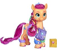 Hasbro F1794 My little Pony Sunny Starscout avec crinière arc-en-ciel avec 17 accessoires, poney de terre aux cheveux tressés