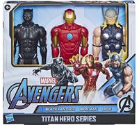 Avengers Movie Marvel Avengers Titan Hero Series Pack De 3 Black Panther Thor Iron Man