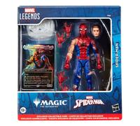 Marvel Comics Figurine Marvel Legends Magic Spider-Man endommagé carte premium exclusive