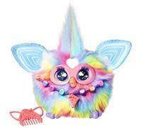 Hasbro Furby, Tie-Dye, Jouets en Peluche interactifs, Reproduction sonore, 600 réactions, Animal de Compagnie interactif à Collectionner, Heures de Plaisir, matériau sûr et Confortable, Jeux de fête