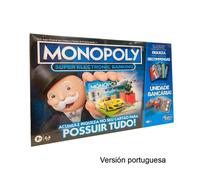 Hasbro Games Monopoly Super Electronic Banking - Jeu de Société Version Portugaise - E8978 - Recommandé 8 Ans et Plus