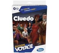 Hasbro Gaming Cluedo édition Voyage, Jeu de société de Voyage pour 3 à 6 Joueurs, Jeu de mystère, dès 8 Ans, Filles et Garçons