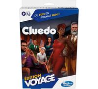 Hasbro Gaming Cluedo Édition Voyage, Jeu De Société De Voyage Pour 3 À 6 Joueurs, Jeux De Voyage, Dès 8 Ans, Filles Et Garçons[Z351]