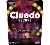Hasbro Gaming Cluedo Escape : Le Club Des Illusionnistes, Jeu De Détective Façon Escape Game, Version Française, 1 À 6 Joueurs, Enfants Dès 10 Ans, Jeux De Société[Z496]
