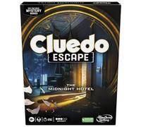 Hasbro Gaming Cluedo Escape : The Midnight Hotel, Escape Room Jeu de société familial pour 1 à 6 joueurs, jeux de détective pour garçons et filles, jouet amusant