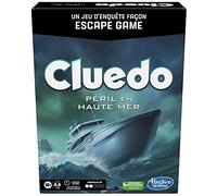 Hasbro Gaming Cluedo Péril en Haute Mer, Jeu de Mystère Façon Escape Game, Jeux de Famille Coopératifs, dès 10 Ans, 1 à 6 Joueurs, Jeux de Société